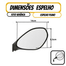 Espelho Retrovisor Bmw Gs800 Lente Convexa Fixa Para Motos  Rosca Honda Fan 160 CB300 XRE BROS - Alfashop