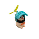 Porco Porquinho Pig pork Pato Com Led Capacete Hélice Bike Carro Moto Guidão Enfeite - Alfashop