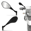 Retrovisor de moto rosca Honda Yamaha haste 360°curta F800 resistente Lente Convexa - Alfashop