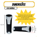 Par Manopla Moto Esportiva Emborrachada Aluminio Speed Vazada Universal Honda Cg Fan Titan Yamaha - Alfashop