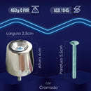 PESO  PESINHO DO GUIDÃO DE Honda PCX 150 YAMAHA Cromado ALUMÍNIO Guidon Sem Bucha Modelo Universal - Alfashop