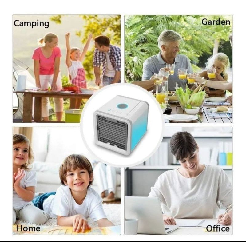 Mini Ar Condicionado Portátil de mesa  Arctic Air Cooler Umidificador Climatizador comLuz Led - Alfashop