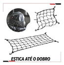 Kit 2 Antena Corta Pipa Retrátil + Rede Elástica Moto Aranha