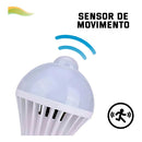 Lâmpada Led Sensor De Movimento Bivolt Branco Frio 12w