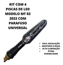 Kit 4 Pisca Led Seta Yamaha Mt03 Fan Titan 125 150 Universal