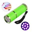 Mini Lanterna Portátil Led Ultra Violeta Seca Unha Gel Uv