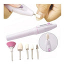 Lixa Eletrica E Polidor Pilha Manicure Profissional
