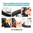 Kit Reparo C/ Ferramenta Bicicleta Chaves Bike Remendo Pneu