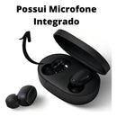 Fone De Ouvido Bluetooth Preto Compatível