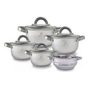 Jogo Panelas Aço Inox 19 Peças II | Alfashop