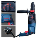 Martelete Rompedor Nakasaki 960W Profissional com Furadeira de Impacto + Kit 12 Acessórios