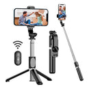 tripé pau de selfie com controle bluetooth