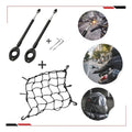 Kit 2 Antena Corta Pipa Retrátil + Rede Elástica Moto Aranha