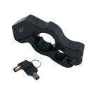 Kit Trava Manete de Alumínio + Trava de Disco Antifurto para Moto