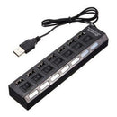 Hub Usb Switch 7 Portas C/ Chave Seletora