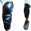 Kit de Proteção Moto 4 Peças Joelheira Cotoveleira Esportiva Preta Articulada
