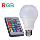 Lâmpada LED RGB Colorida com Controle Remoto E27