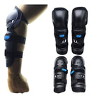 Kit de Proteção Moto 4 Peças Joelheira Cotoveleira Esportiva Preta Articulada