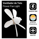 Lâmpada Ventilador De Teto E27 Com Led Ajustável Bivolt Vt02 Luz Branco 127/220v