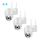 Kit 3 Câmera Ip Wifi Dome Rotativa Visão Noturna Yanqing Dome A8 Cor Branco