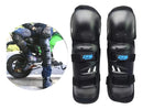 Kit de Proteção Moto 4 Peças Joelheira Cotoveleira Esportiva Preta Articulada