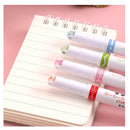 Caneta De 6 Peças Esboço De Flor Conta Manual Linha Dupla Onda Colorful Student Highlighter