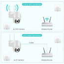 Kit 3 Câmera Ip Wifi Dome Rotativa Visão Noturna Yanqing Dome A8 Cor Branco