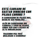 4 Pilhas Aa Recarregáveis 2600mah III | Alfashop