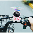 Enfeite Guidão Astronauta Bike Moto com Hélice e Led(COR ALEATORIO)