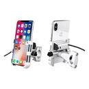 Suporte Celular Moto Ferro Tomada USB | Alfashop