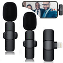 Microfones Wireless Microphone Sem Fios Lapela Duplo Dinâmic