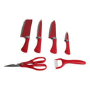 Kit de Facas Multifuncional 6 Peças em Aço Inox