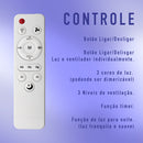 Lâmpada Ventilador De Teto E27 Com Led Ajustável Bivolt Vt02 Luz Branco 127/220v