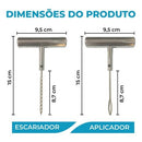 Kit Reparo Metal Pneu Carro Moto Remendo Profissional Ferro Sem Camara 5 Macarrao