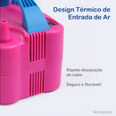 Bomba Motor Compressor Inflador Elétrico De Encher Bexigas