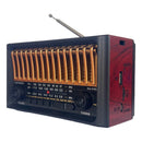 Rádio Retro Vintage Antigo Bluetooth Am Fm Sd Usb Mp3 Mini