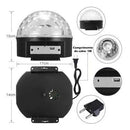 Globo De Luz Led Giratorio Festa Balada Mp3 Usb Bluetooth Dj
