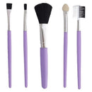 Kit 5 pinceis de maquiagem Profissional para Sombra / Cílios / Maquiagem