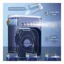 Mini Ar Condicionado Climatizador De Ar Frio Portátil Usb Cor Azul 110V/220V Nexfan