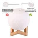 Luminária Lua Cheia 3D Abajur LED | Alfashop