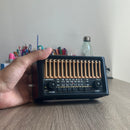 Rádio Retro Vintage Antigo Bluetooth Am Fm Sd Usb Mp3 Mini
