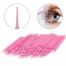 Kit 100 Microbrush Cotonete Alongamento Fio A Fio Cílios