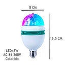 Lâmpada LED Globo Rotativa Festa | Alfashop