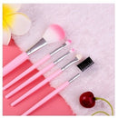 Kit 5 pinceis de maquiagem Profissional para Sombra / Cílios / Maquiagem