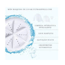 Mini Máquina Lavar Ultrasonic Branco | Alfashop