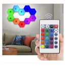 Kit 3 Lâmpadas LED Hexagonal Controle | Alfashop