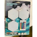 Kit 3 Lâmpadas LED Hexagonal Controle | Alfashop