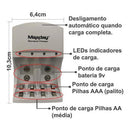 Carregador Pilhas 4 Aa 4800mah II | Alfashop