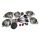 Jogo Panelas Inox 19 Peças Indução | Alfashop