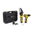 Conjunto de Equipamentos Elétricos: Parafusadeira e Furadeira + Motosserra a Bateria 25v Nakasaki
